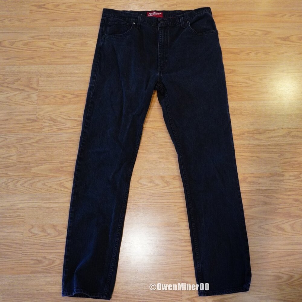 Arizona Jeans Co. Slim Straight Stretch Black Jeans - Size 40x36 (Big & Tall)